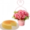 Cake Delivery Japan - Cheesecake with Flowers